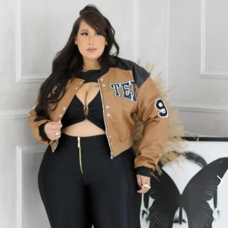 Jaqueta Batter Puffer Couro